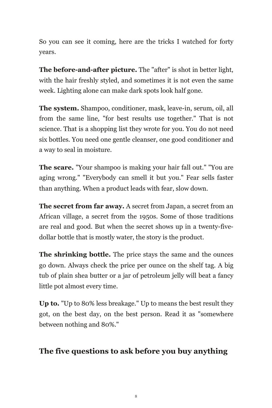 Book page: how the beauty aisle sells to us